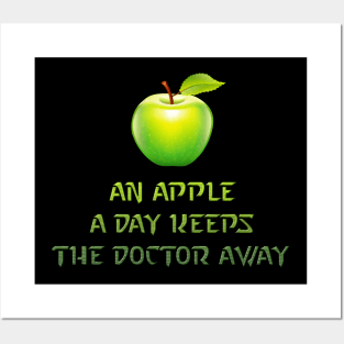 An apple the day Posters and Art